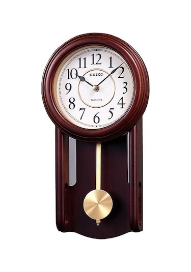 Seiko  Clocks QXC105B Ahşap Duvar Saati Ahşap