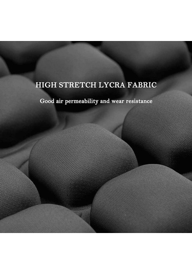 In-sc003 Araba Ofis Şişme Hava Yastığı Koltuk Minderi, Stil: Manuel Şişirme Siyah