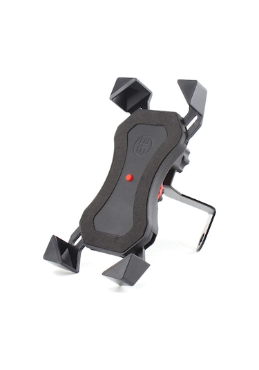 Skycity Bisiklet Telefon Tutucu Abs Malzemeyle Dayanıklı, Dört Tırnaklı Koruma, Navigasyon Ve Şarj İçin Uygun Sürüş Aleti Siyah