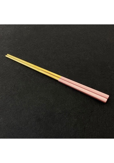 Altın 10pair Yeniden Kullanılabilir 23.5cm Kare Çubuklar Üst 18/0 Paslanmaz Çelik Japon Siyah Altın Suşi Hashi Yeniden Kullanılabilir Renkli Çubuklar Altın