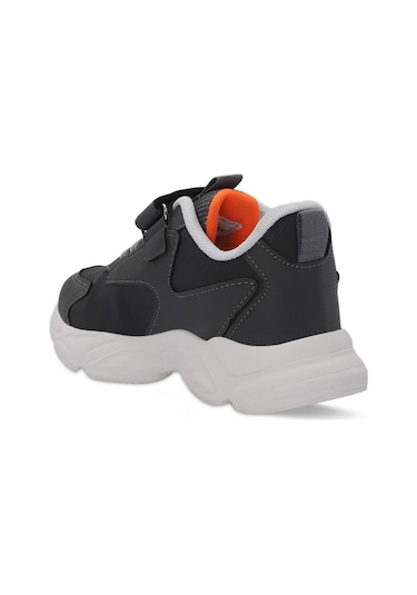 Slazenger NABIL Çocuk Cırt Cırtlı Koyu Gri Günlük Spor Ayakkabısı