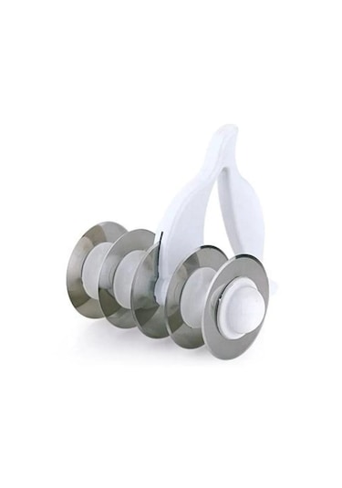 Rotanev 5 Çelik Bıçaklı Tutma Kollu Mantımatik Mantı Kesici Merdane Pratik Mantı Kesme Aparatı Beyaz - Siyah