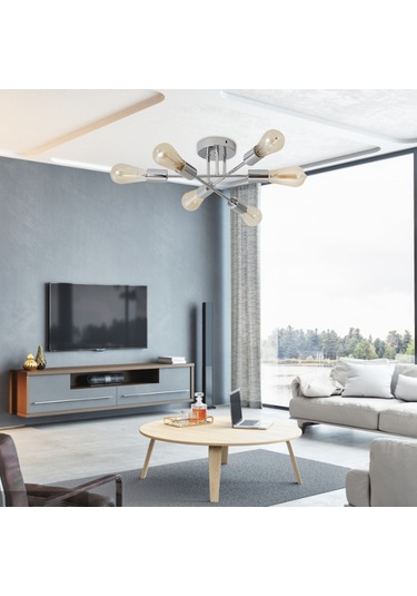 Tomshine 6 Işıklar Yarı Gömme Tavan Lambası Gümüş