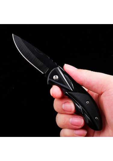 Valkyrie S313 Katlanabilir Outdoor Cep Kamp Çakısı Siyah