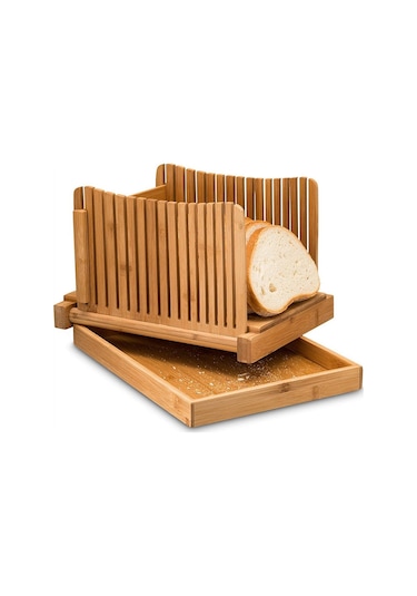Sones 31,7x23,7x19 Cm Bambu Ev Ve Ticari Çok Fonksiyonlu Ekmek Kesme Plakası Dilimlenmiş Kesme Tahtası Ekmek Dilimleri Ekmek Plakası Diğer