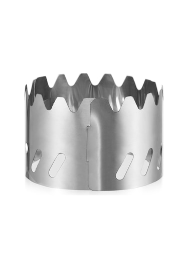 Tomshoo Gümüş Taşınabilir Mini Alüminyum Alaşımlı Alkol Sobası Gümüş