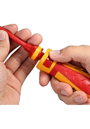 13 Parça 1000v Değiştirilebilir İzoleli Tornavida Seti, Mıknatıslı Düz, Phillips, Pozidriv, Torx Uçları Elektrikçi Onarım Araçları Kiti Diğer