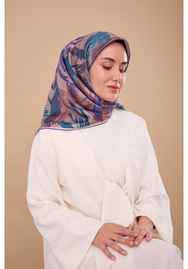 Silk Home Twill İpek Eşarp 11480-78 Pudra Vizon, Saks, Bebe Mavi, Petrol Yeşili, Mor