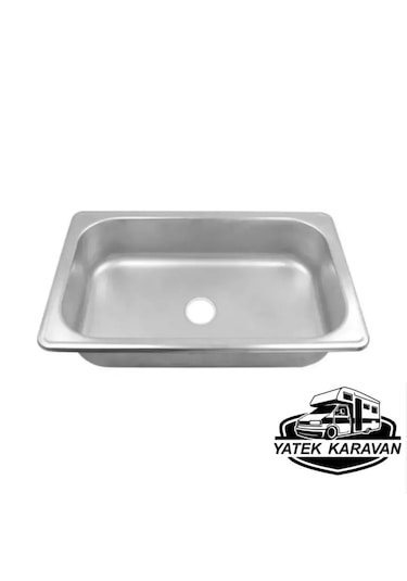 Paslanmaz Dikdörtgen Evye 27 X 33 X 10 Cm Yatek Karavan Tekne