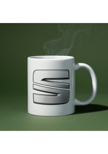 Applucky Seat Logo Tarihçesi Baskı Kupa Bardak Beyaz