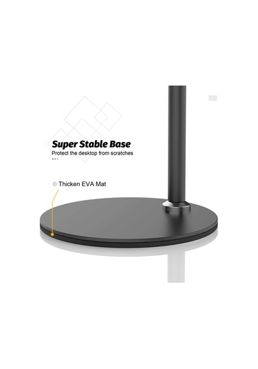 Cbtx Esnek Gooseneck Telefon Tutucu Standı 360 Derece Dönen Masaüstü Telefon Braketi - Siyah