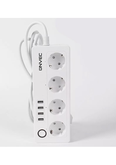 Onvec 2gen Tuya Wi-fi Destekli 4lü Akım Korumalı Usbli Smart Grup Priz-uygulama Üzerinden Kontrol