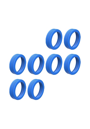 Suntek 8x Silikon Bagaj Jantı 1.9 Inç-2.5 Inç Tekerlekler Mavi