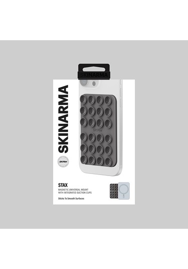 Skinarma Stax Magnetik Vakumlu Düz Zemin Telefon Tutucu Füme