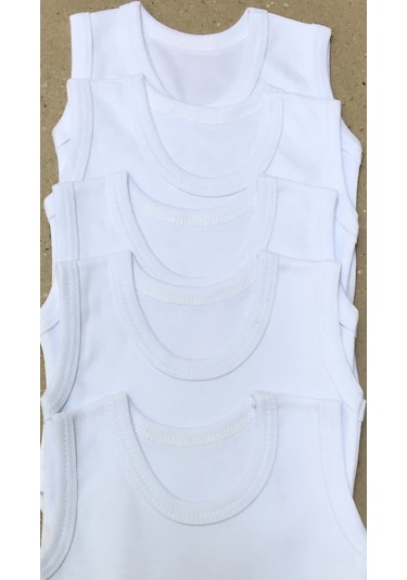 Özdemirli Bebe Bebelino Çıtçıtlı Askılı Badi 5'li - Beyaz