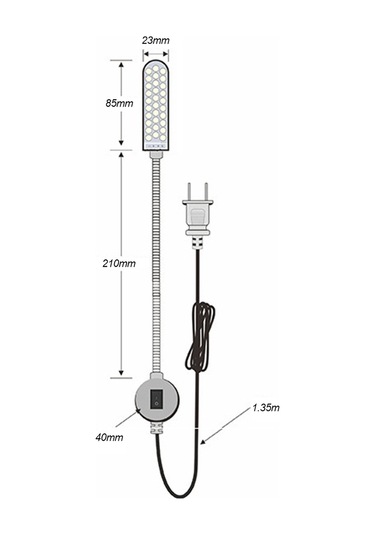 Gajeena Makineler İçin Led İş Işığı - 10 Işık Dolu - Manyetik Tutucu - Enerji Tasarruflu - Avrupa Standartı Beyaz