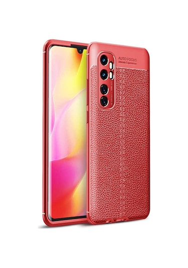 Xiaomi Mi Note 10 Lite Kılıf Zore Niss Deri Desenli Silikon Kılıf