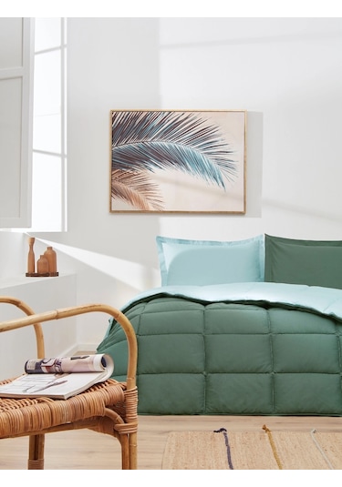 Özdilek %100pamuk Çift Kişilik Yatak Seti-colourist Zümrüt Yeşili Zümrüt Yeşili