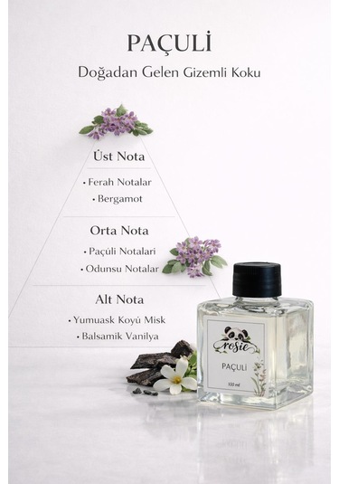 Rosie Paçuli Çubuklu Oda Kokusu 100 Ml Doğanın Derin Ve Gizemli Kokusu