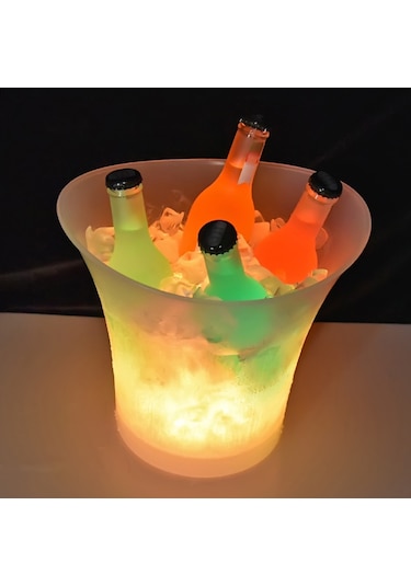 Neoglint 5l Yüksek Kapasiteli Led Işık Lamba Buz Kova Eğrisi Beyaz