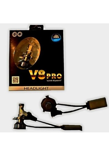 Led Xenon V8pro H27 Beyaz 12v / 50w / 8000 Lumens
