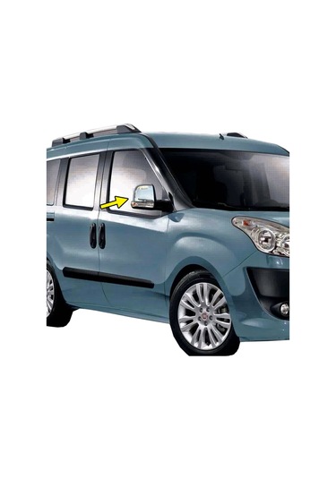 Fiat Doblo Krom Ayna Kapağı 2010 - 2014 Arası Paslanmaz Çelik N11.4527