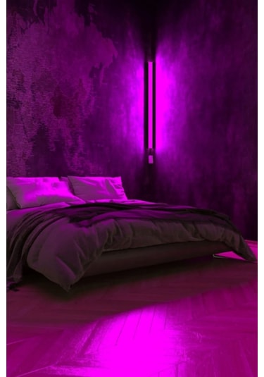 Led Abajur Aplik Gece Lambası Rgb Lambader 16 Renkli Uzaktan Kuma