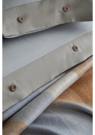 Apricitas Home Porto İndigo Tek Kişilik %100 Pamuk Nevresim Takımı Ve Battaniye Seti indigo