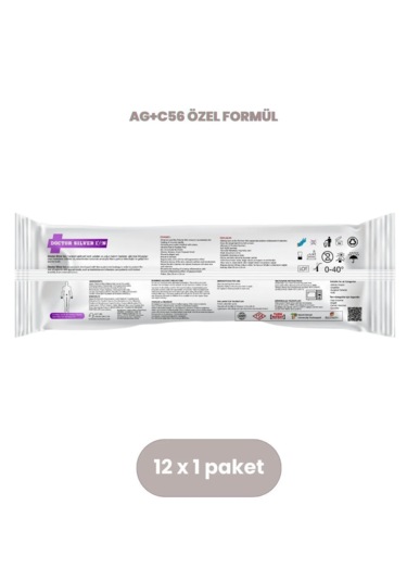 Gümüş iyon & Biyopolimer Kitin Teknolojili 12'li Perine Temizleme