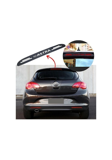 Opel Astra J Hb 2009-2016 Karbon Arka Fren Stop Lambası Sticker