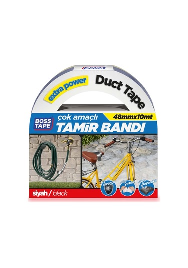 Duct Tape Tamir Bandı -Siyah- 48Mmx10Mt