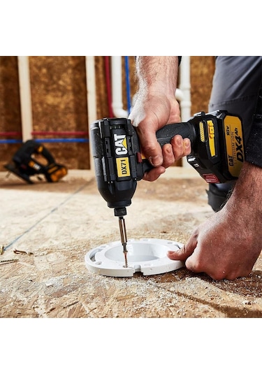 Cat Dx71.2 18volt 4.0ah Li-ion Çift Akülü 215nm Kömürsüz Profesyonel Şarjlı Darbeli Tornavida Fr Dx71.2