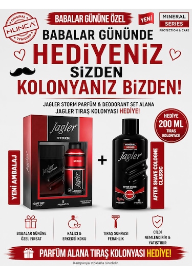 Jagler Storm Erkek Parfüm Edt 90 Ml Babalar Günü Özel Traş Kolonyası Hediye Aromatik