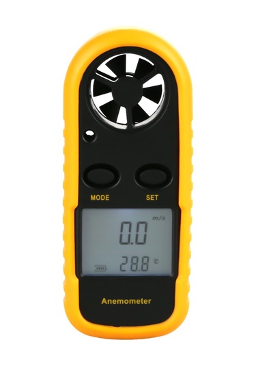 Vkemall El Tutanabilir Dijital Mini Rüzgar Hızı Ve Sıcaklık Ölçer - Led Işık, Mevcut/maksimum/ortalama Okuma, Çok Amaçlı Kullanım