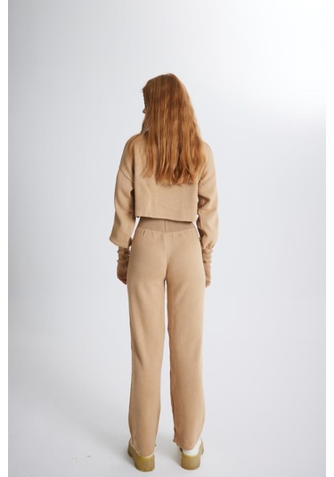 Holly Lolly Alt Üst Triko Thinky Takım Camel