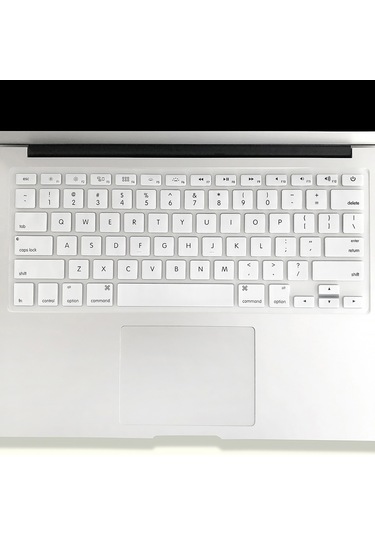 Geeksen Klavye Kılıfı Toz Geçirmez Klavye Koruyucu Film Book Air 13.3 İnç A1466/a1369 Beyaz İle Beyaz
