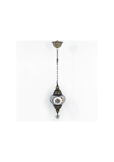 Dekoratif MOZAİK AVİZE TEKLİ SARKIT TAVAN LAMBASI