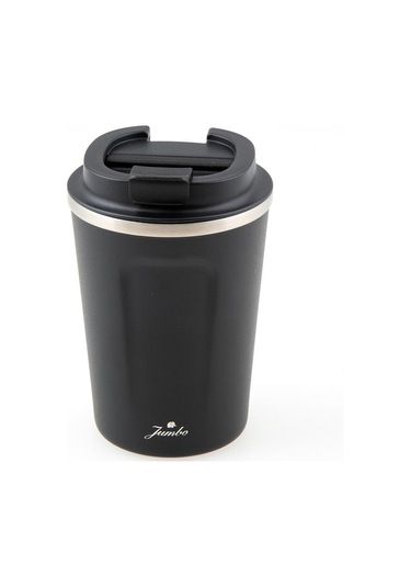 Jumbo Glory 5 Çelik Termo Mug 380 Ml Siyah