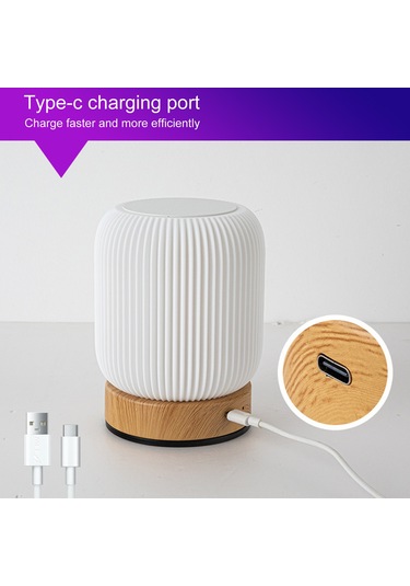 Hombey Led Akıllı Gece Lambası: Dokunmatik Kontrol, Üç Renk Seçeneği, Sürekli Parlaklık Ayarlama, Batarya İle Dışarıda Kullanıma Uygun, Odalar İçin Atmosfer Lambası Diğer