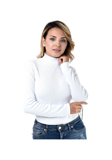 Belifanti Collection Kadın Yarım Balıkçı Yaka Kazak