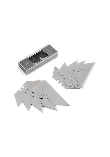 Workpro Wp211014 Ağır Hizmet Paslanmaz Çelik/ahşap Gövde Katlanır Rötuş Maket Bıçağı + 10 Adet Yedek Bıçak