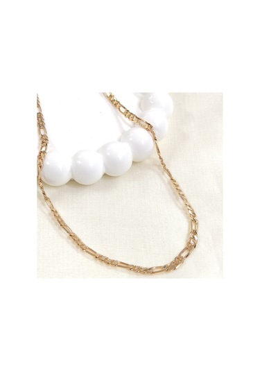 Xupıng 44 Cm Figaro 5 Mm Kolye Zincir Rose Beyaz