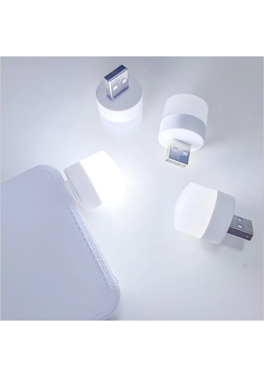 Led Usb Işık Beyaz 1W Mini Boy Tüm Usb Girişleri ile Uyumlu