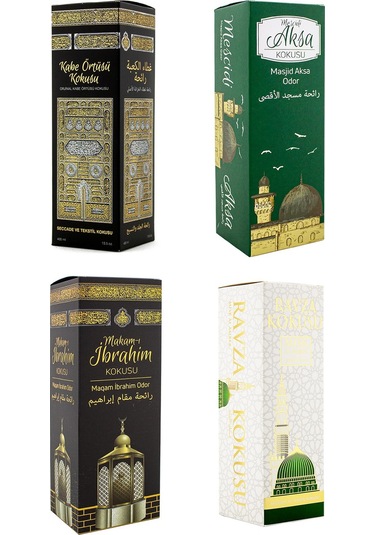 Kabe Örtüsü Kokusu Mescidi Aksa Kokusu Makamı İbrahim Kokusu Ve Medine Ravza Kokusu Sprey 400 Ml.