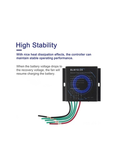 Geeroyoo "ıp67 Su Geçirmez Rüzgar Türbini Kontrol Cihazı - 12v/24v/48v Modelleri İle 1000w'a Kadar Güç"