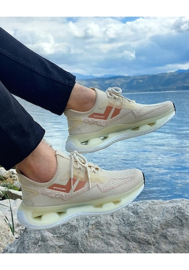 Dunlop 2357 Bej Air Yumuşak Taban Erkek Spor Ayakkabı AYKSAYAK-000519