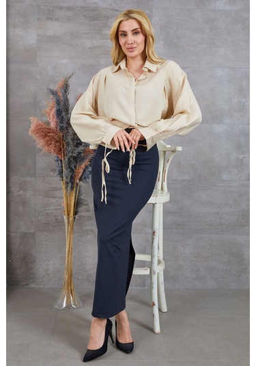 Dparis Kolu Bağlamalı Gömlek