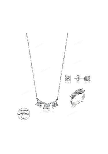 Swarovski Tria Gümüş Takı Seti