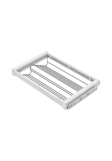 Starax Ayakkabılık Alüminyum 80cm Beyaz