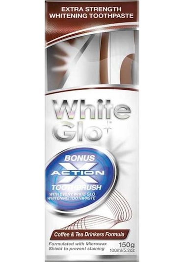 White Glo Çay & Kahve Tüketenlere Özel Beyazlatıcı Diş Macunu 150 G + Diş Fırçası